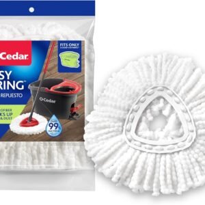 O-Cedar EasyWring Spin Mop Microfiber Refill, White